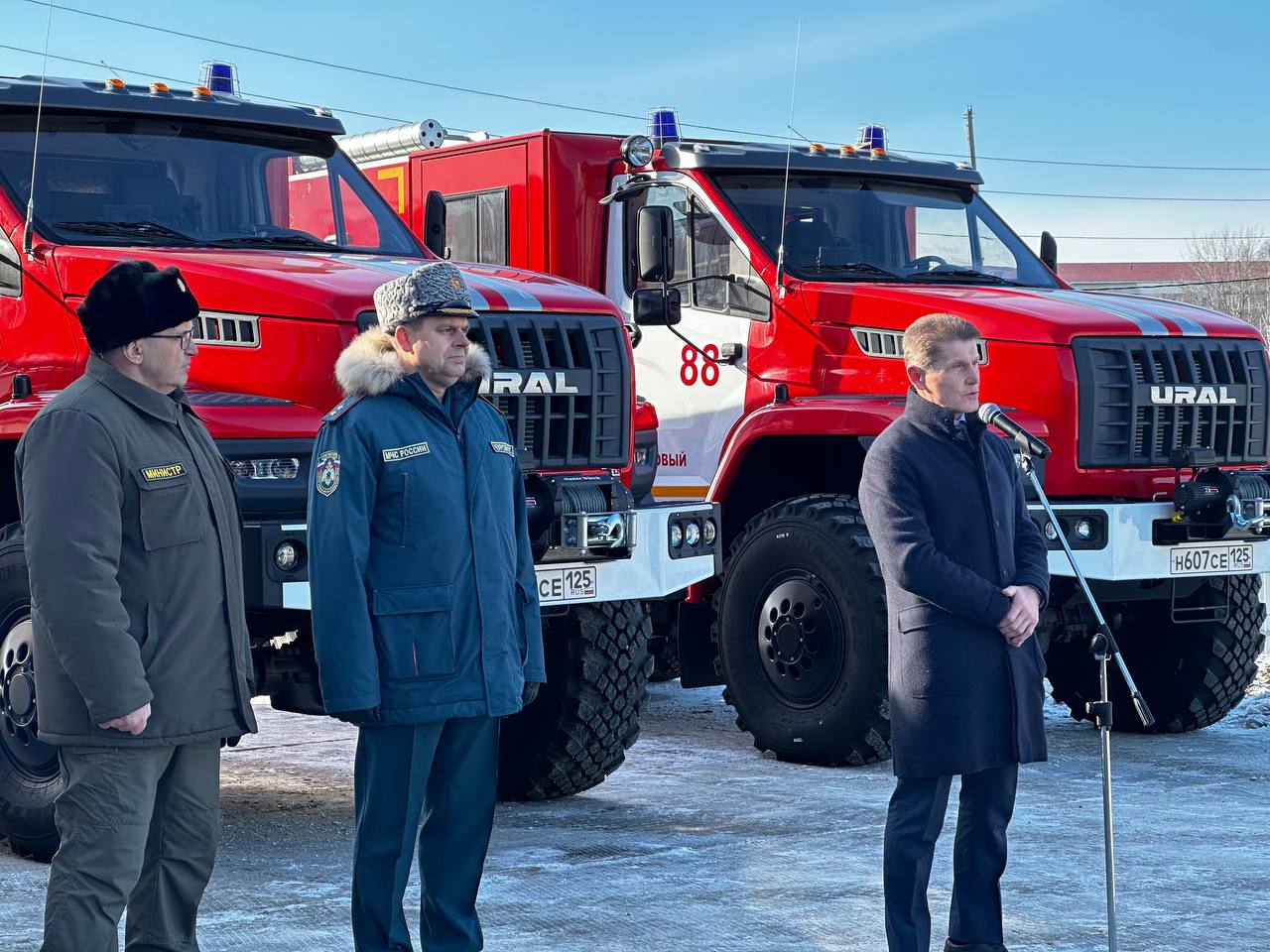 Пожарное депо построили в Надеждинском районе Приморья.